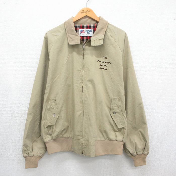 ラグラン 90s 長袖ジャケット ベージュ メンズXL相当 | 古着
