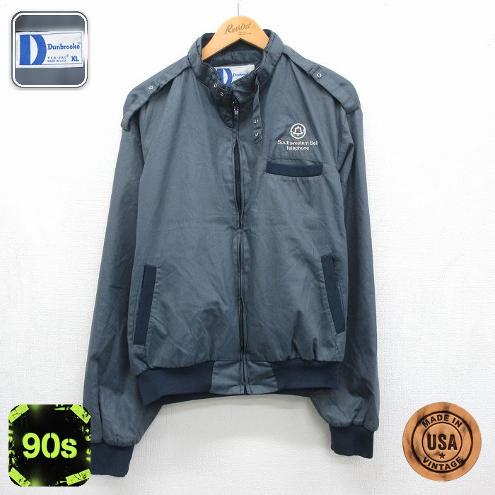 Dunbrooke 90s 長袖ジャケット テレフォン ネイビー メンズXL相当 | 古着