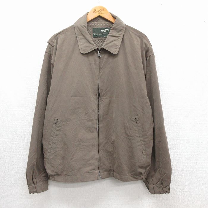 XL★古着 WEATHER PROOF 長袖 ジャケット メンズ 大きいサイズ ベージュ 26jul31