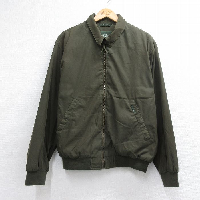XL★古着 WEATHER PROOF 長袖 ジャケット メンズ カーキ 26aug03