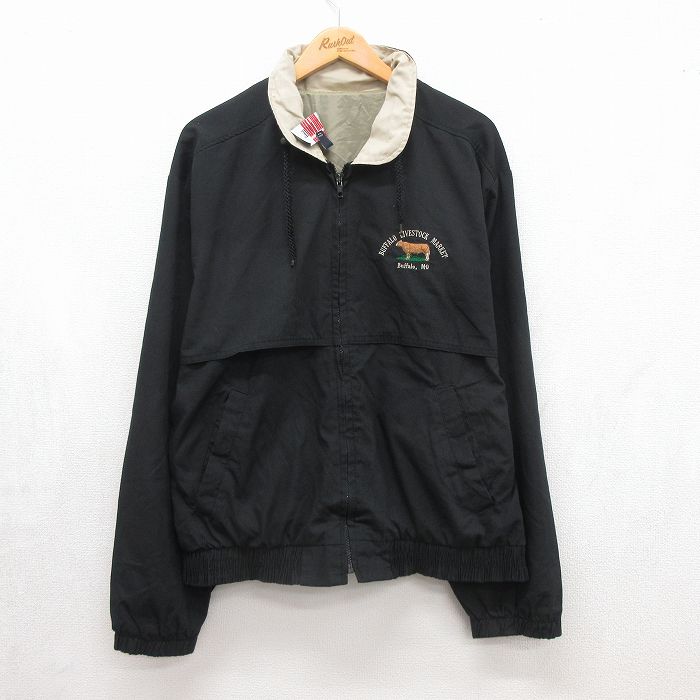 キングルイ 90s ジャケット バッファロー ブラック メンズXL相当 | 古着