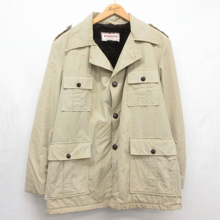 マックレガー 90s ジャケット 内側ファー ベージュ メンズXL相当 | 古着
