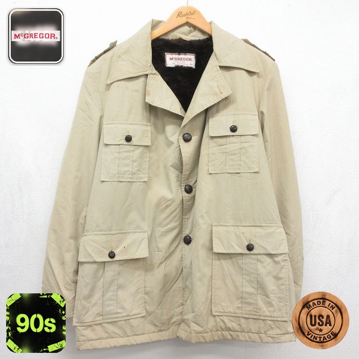 マックレガー 90s ジャケット 内側ファー ベージュ メンズXL相当 | 古着