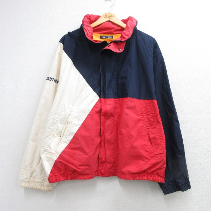ノーティカ 90s リバーシブルジャケット セーリング ネイビー メンズXL相当 | 古着