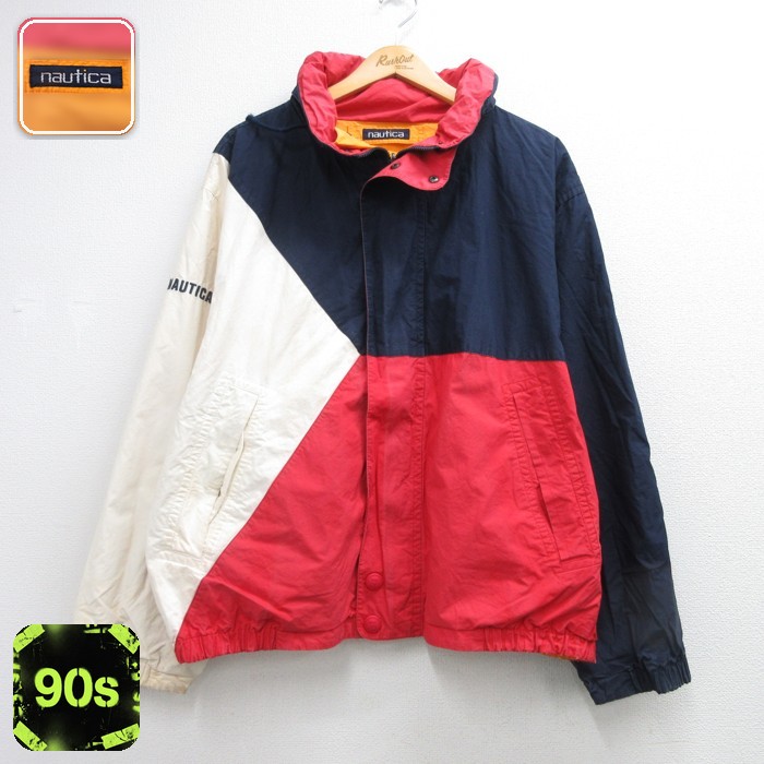 ノーティカ 90s リバーシブルジャケット セーリング ネイビー メンズXL相当 | 古着