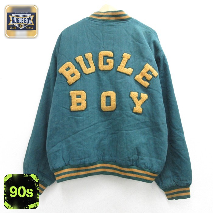 ビューグルボーイ 90s ジャケット ビッグロゴ グリーン メンズXL相当 | 古着