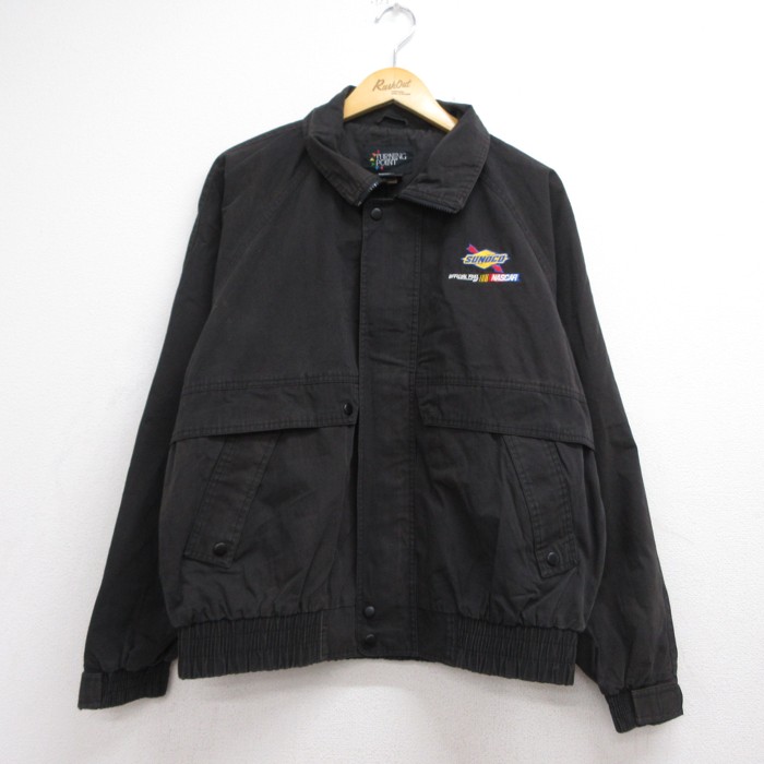 Turning Point 長袖ジャケット SUNOCO NASCAR ブラック XL | 古着 26aug26