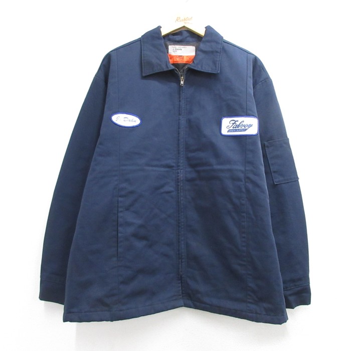 レッドキャップ 00s 開襟ジャケット ネイビー XL | 古着 26aug26