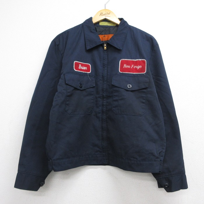 レッドキャップ 90s ジャケット ワーク ネイビー XL | 古着 26aug27