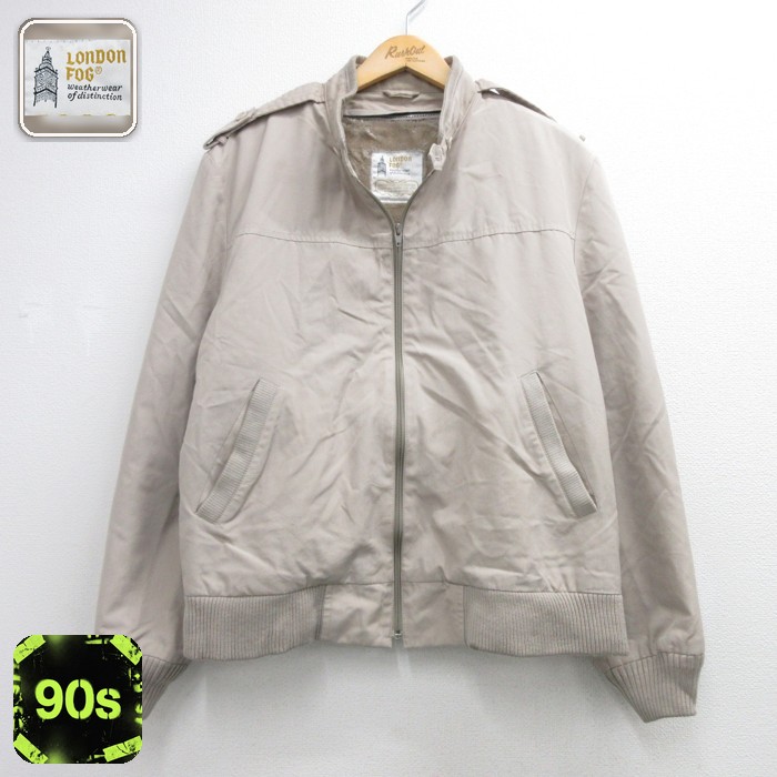 London Fog 長袖 ジャケット 90s ボア ベージュ メンズXL相当 | 古着