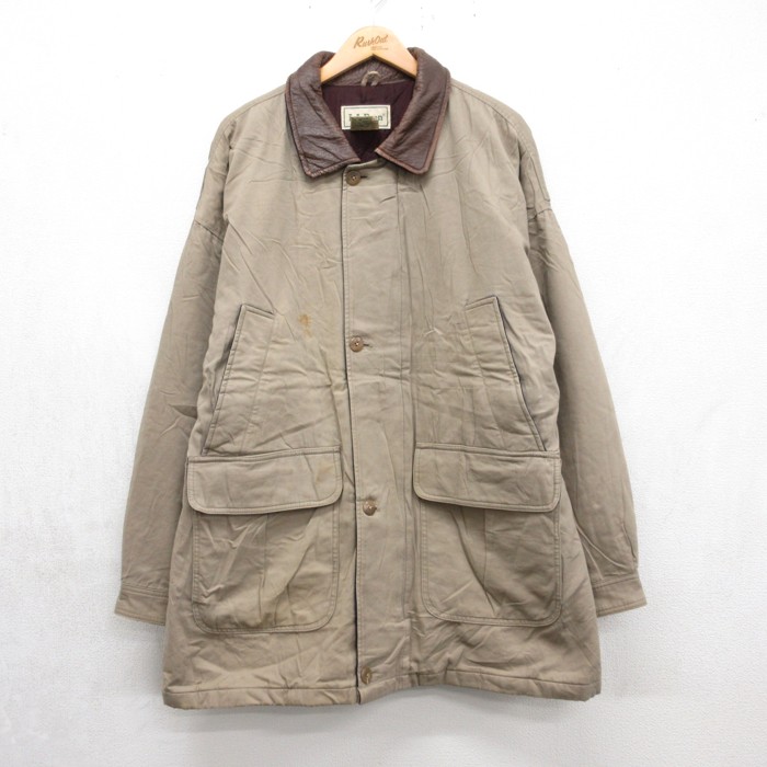古着通販 XL☆古着 エルエルビーン 長袖 ジャケット メンズ フラップ