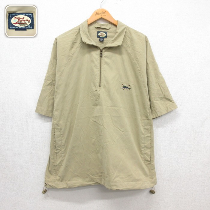 Tommy Bahama 半袖ジャケット ベージュ メンズXL相当 | 古着