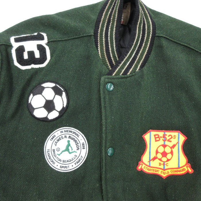 E*T様 デッドストック　ハワイ大学　スタジャンL 古着通販 XL☆古着 DeLONG デロング 長袖 スタジャン メンズ 90年代