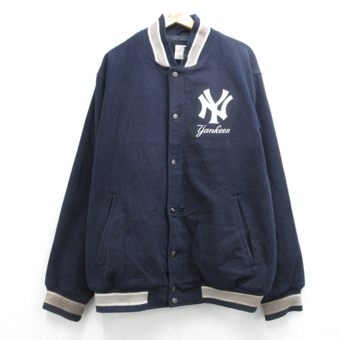 古着通販 XL☆古着 GIII 長袖 スタジャン メンズ 00年代 00s MLB