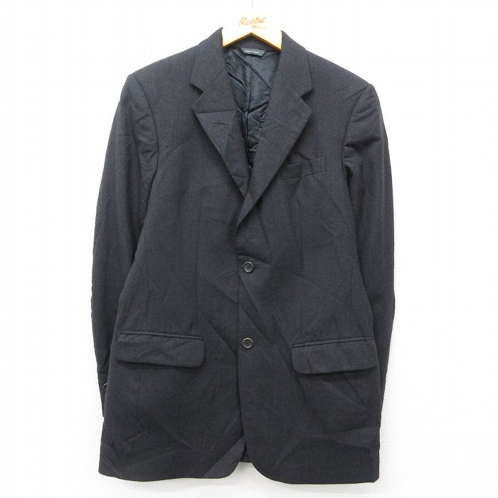 S★古着 バナナリパブリック BANANA REPUBLIC 長袖 テーラード ジャケット メンズ ウール 濃グレー 25feb19 中古 アウター