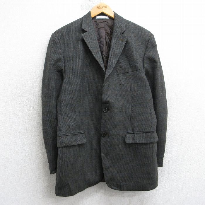 【20%OFF】M★古着 ラルフローレン 長袖 ブランド テーラード ジャケット メンズ 00年代 00s ウール 濃緑系他 25nov13