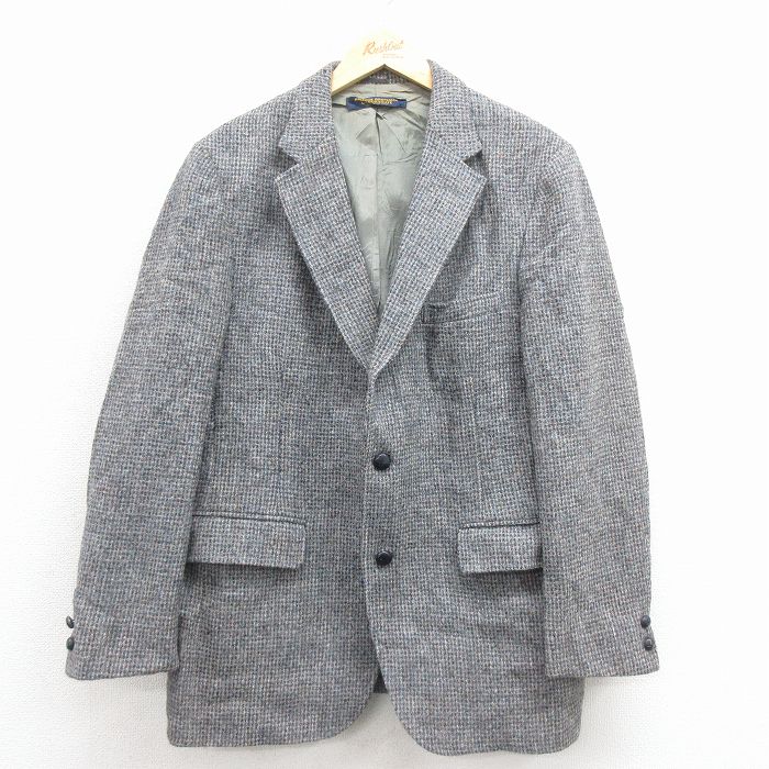 M★古着 ブルックスブラザーズ 長袖 ブランド テーラード ジャケット メンズ 90年代 90s USA製 グレー系他 26jan20