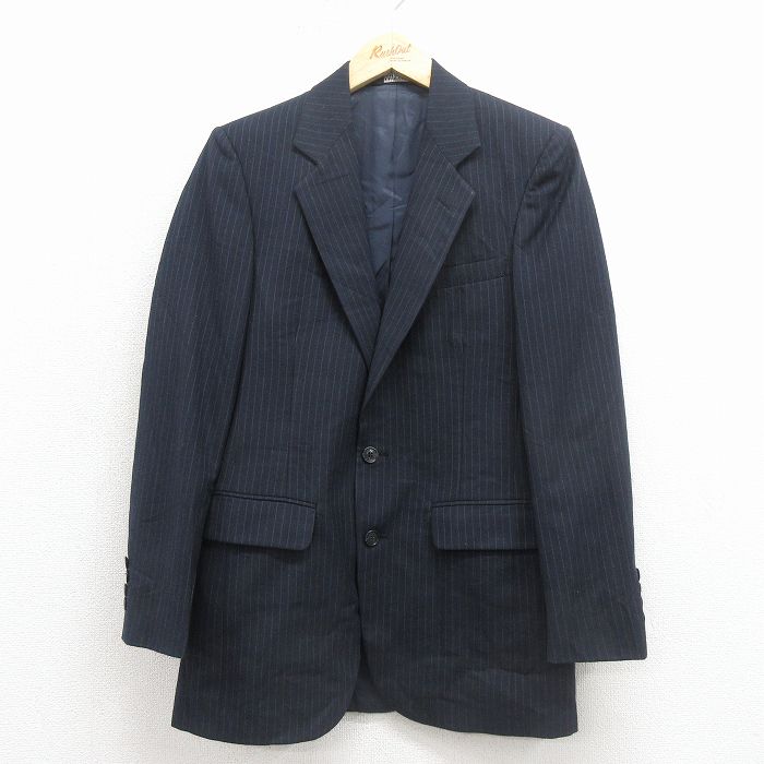 【20%OFF】ピエールカルダン 80s テーラードジャケット ストライプ ネイビー S | 古着