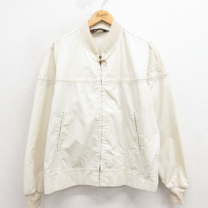 XL★古着 シアーズ 長袖 ビンテージ ダービー ジャケット メンズ 70年代 70s タロン 薄ベージュ カーキ 25oct23 中古 アウター ジャンパー ブルゾン