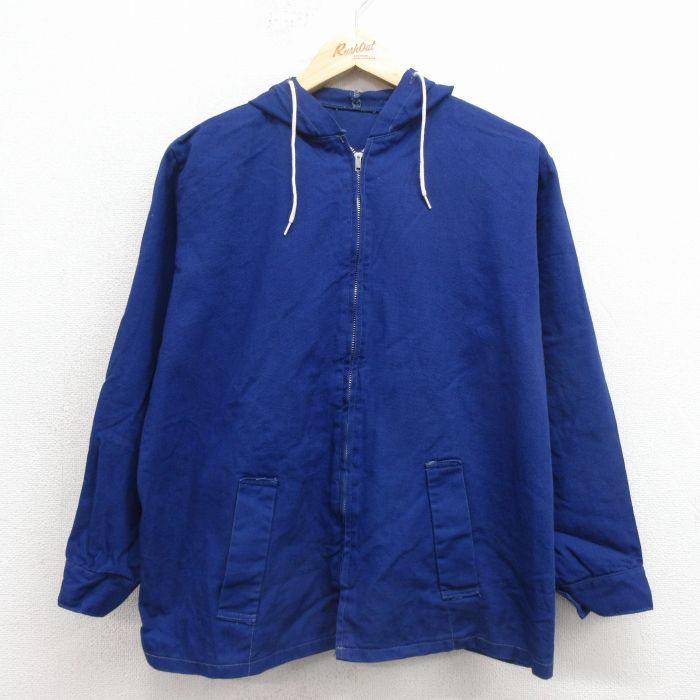 60s 長袖ジャケット ネイビー L | 古着