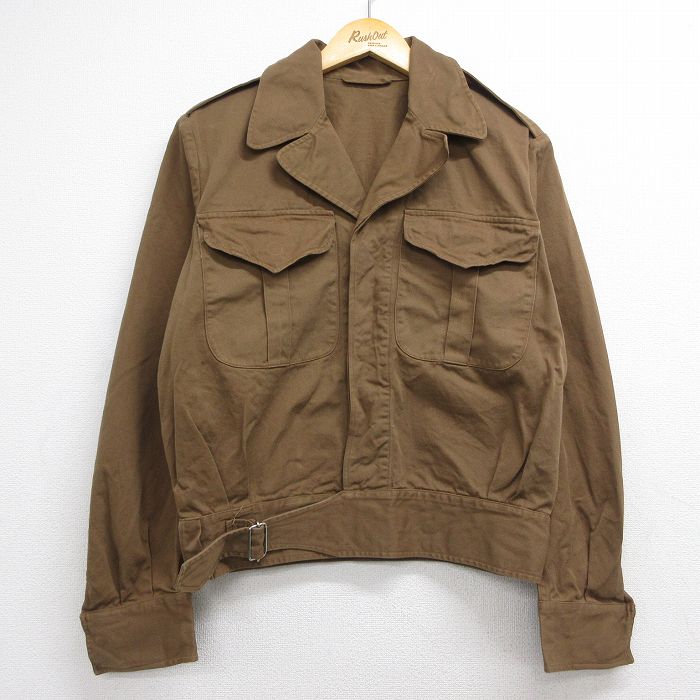 カナダ軍 50s ミリタリーバトルドレスジャケット ブラウン メンズL相当 | 古着