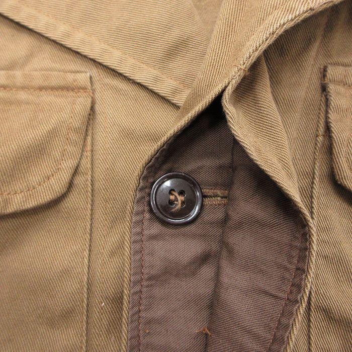 L/古着 長袖 ビンテージ ミリタリー バトルドレス ジャケット メンズ 50年代 50s カナダ軍 コットン ブラウン【spe】 26jul02 古着通販 L☆古着 長袖 ビンテージ ミリタリー バトルドレス