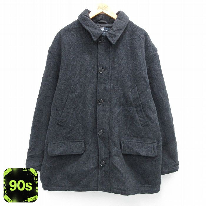 ラルフローレン 90s ジャケット 内側キルティング グレー XL | 古着