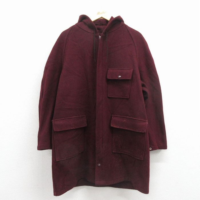 【50%OFF】60s ラグランジャケット バーガンディ XL | 古着