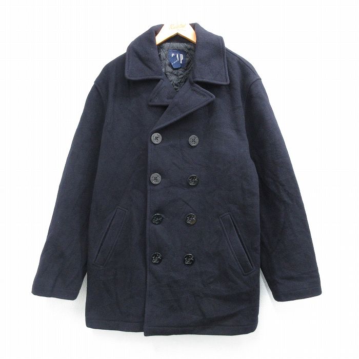 【20%OFF】ギャップ 00s ピーコート 内側キルティング ネイビー XL | 古着