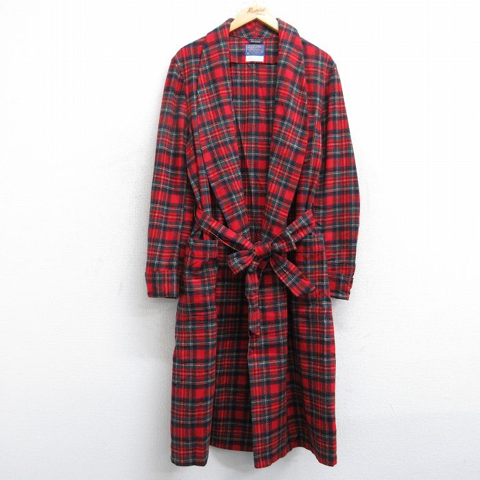 ペンドルトン 80s ガウン タータンチェック レッド XL | 古着