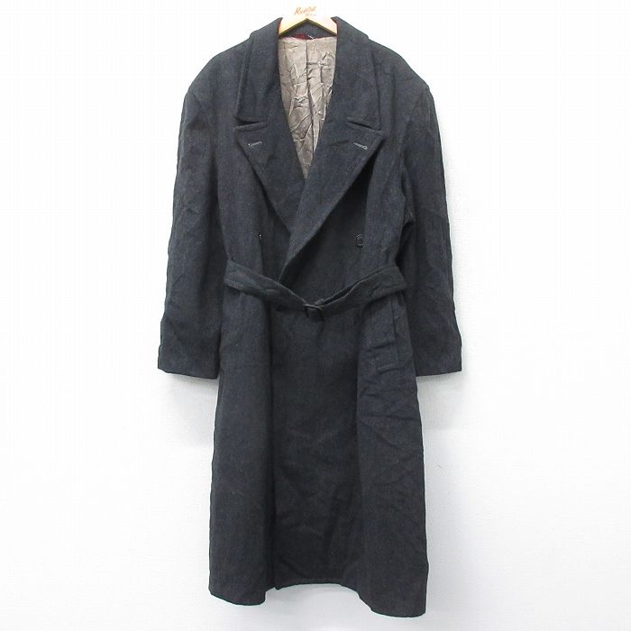 90s ロングコート ブラック XL | 古着
