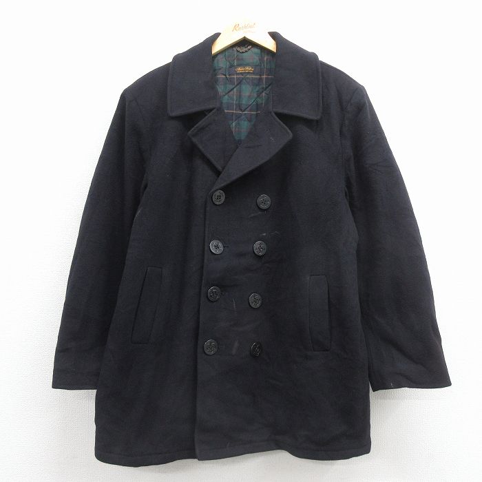 【20%OFF】ブルックスブラザーズ 長袖ピーコート ブラック XL | 古着
