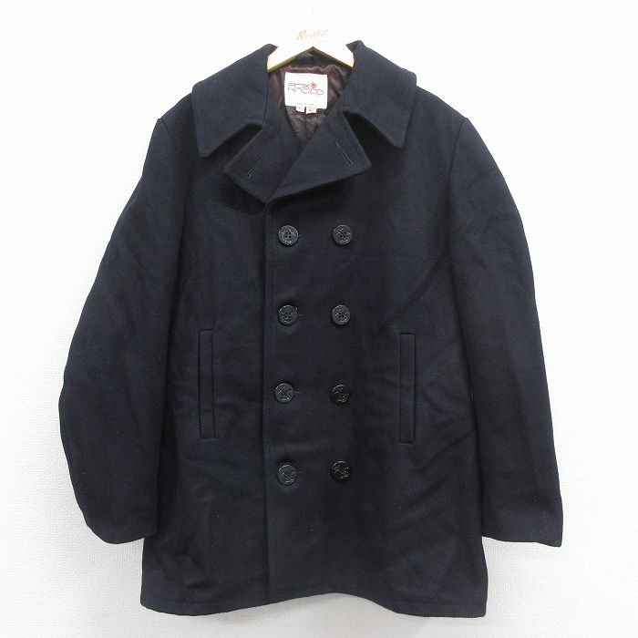 【20%OFF】ピーコート 80s ロング丈 ブラック L | 古着
