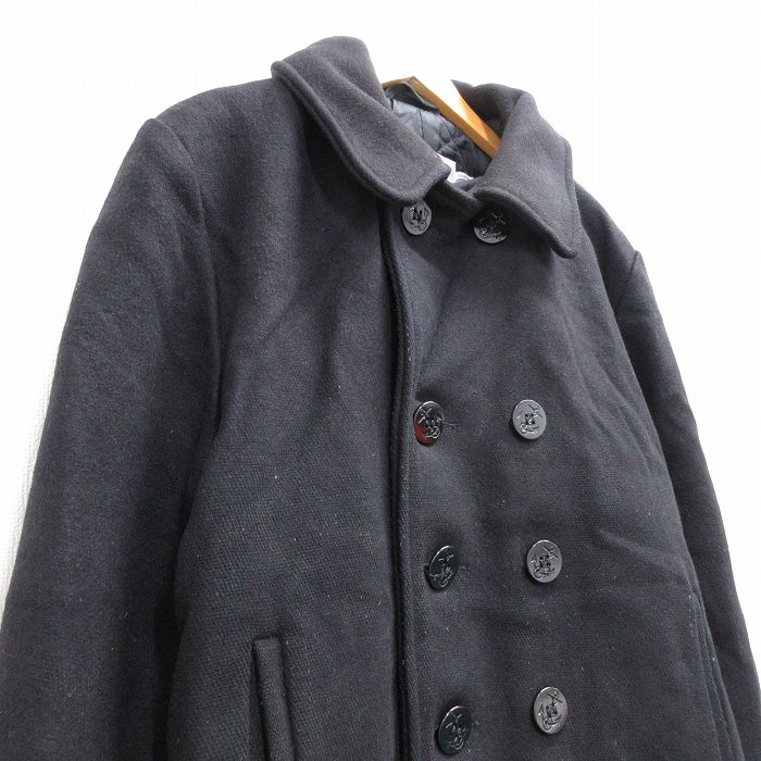 古着通販 L☆古着 ショット SCHOT 長袖 Pコート ピーコート メンズ 90