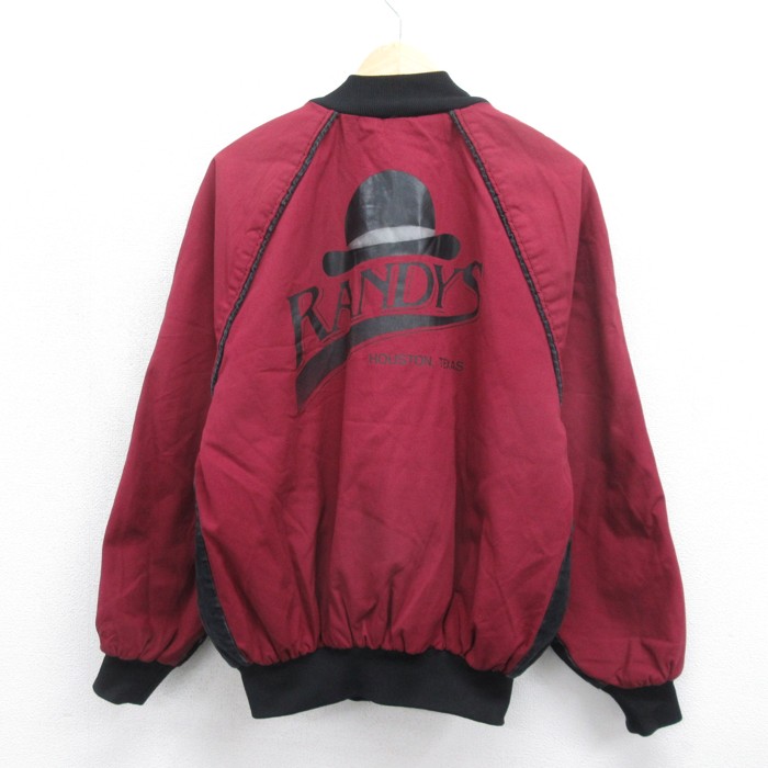 RANDY'S 長袖 ジャケット 80s ラグラン リバーシブル コーデュロイ ブラック メンズXL相当 | 古着