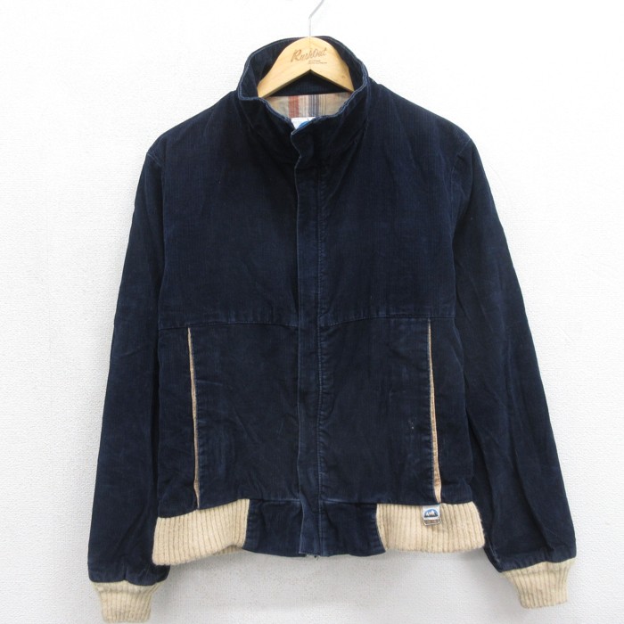 WHITE MOUNTAIN 80s 長袖ジャケット コーデュロイ ネイビー メンズL相当 | 古着