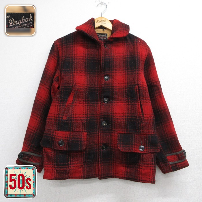Drybak 50s マッキノージャケット レッド メンズM相当 | 古着