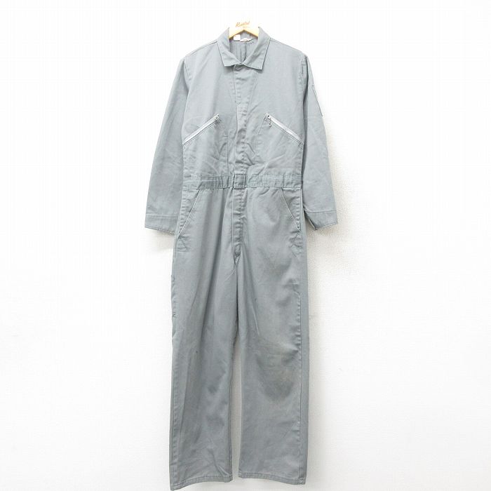 W36★古着 シアーズ 長袖 ビンテージ ツナギ メンズ 60年代 60s グレー 【spe】 25mar05 中古 オールインワン ボトムス