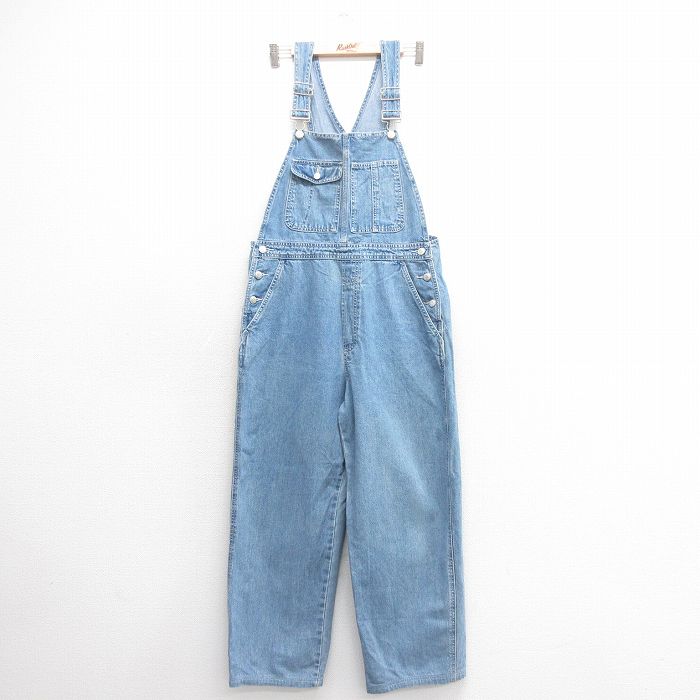 【20%OFF】W34★古着 ギャップ GAP オーバーオール メンズ コットン 紺 ネイビー デニム 25jun24 中古 ボトムス
