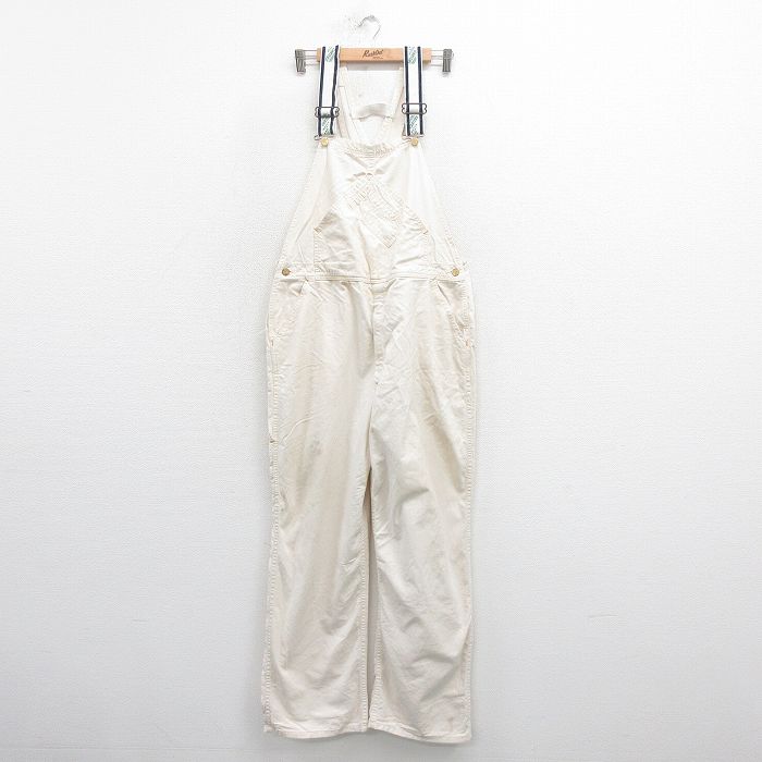 W40★古着 カーターズ オーバーオール メンズ 80年代 80s 大きいサイズ USA製 生成り 25aug22 中古 ボトムス