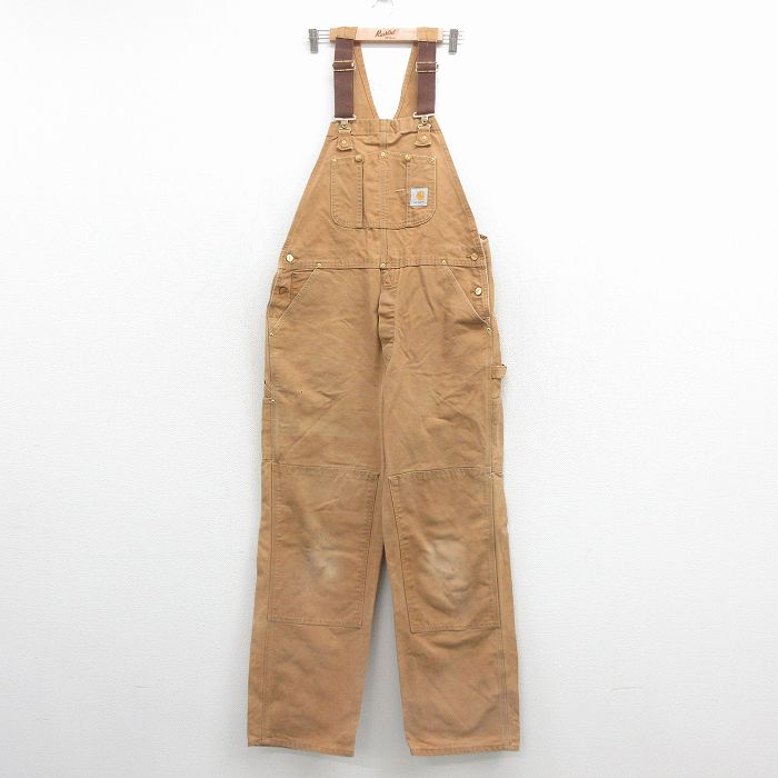 カーハート 90s オーバーオール ダブルニー ブラウン 実寸W38 | 古着