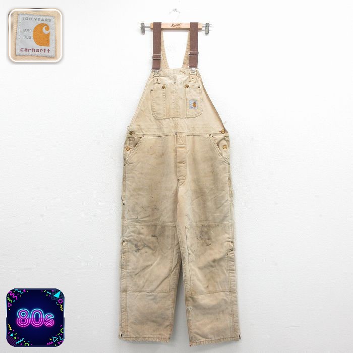 Carhartt オーバーオール　80s USA製 古着通販 W40☆古着 カーハート オーバーオール メンズ 80年代 80s 100