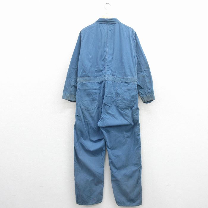 古着通販 W43☆古着 長袖 ワーク ツナギ メンズ 80年代 80s