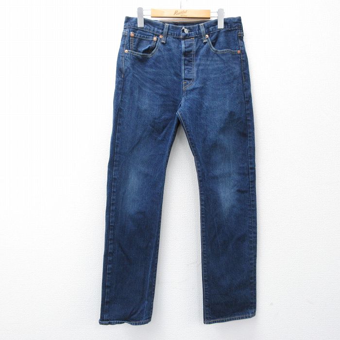 W30★古着 ジーンズ Levis リーバイス 501 メンズ 濃紺 デニム 26jan15