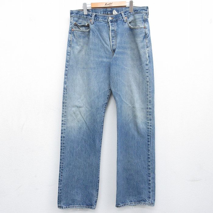 W36★古着 ジーンズ Levis リーバイス 501 メンズ 00年代 00s ヒゲ コットン 【spe】 26may14