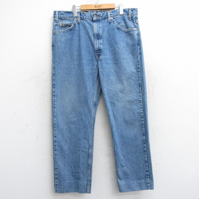 W38★古着 ジーンズ Levis リーバイス 505 メンズ 00年代 00s コットン 紺 ネイビー デニム 25mar05 中古 ボトムス ジーパン Gパン ロング パンツ