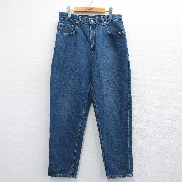 W32★古着 Levis リーバイス 560 ジーンズ メンズ 00年代 00s テーパード コットン 紺 ネイビー デニム 25may16 中古 ボトムス ジーパン Gパン ロング パンツ