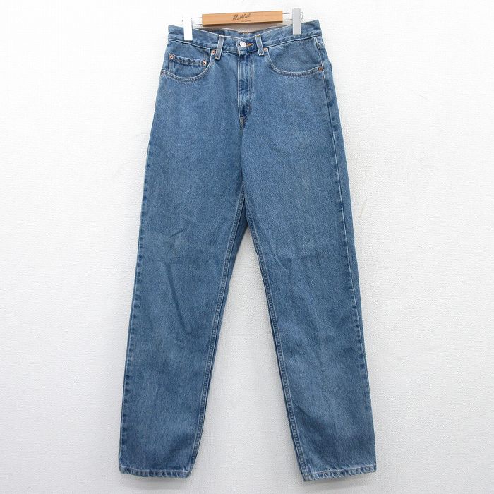 【20%OFF】W31★古着 ジーンズ Levis リーバイス 550 メンズ 00年代 00s コットン 紺 ネイビー デニム 25may16 中古 ボトムス ジーパン Gパン ロング パンツ