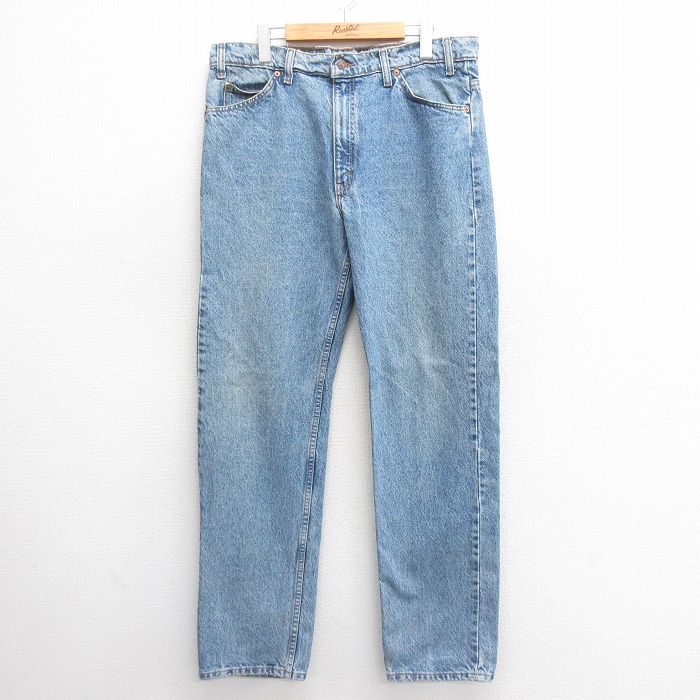 W36★古着 ジーンズ Levis リーバイス 505 メンズ 00年代 00s 紺 ネイビー デニム 【spe】 25may27 中古 ボトムス ジーパン Gパン ロング パンツ