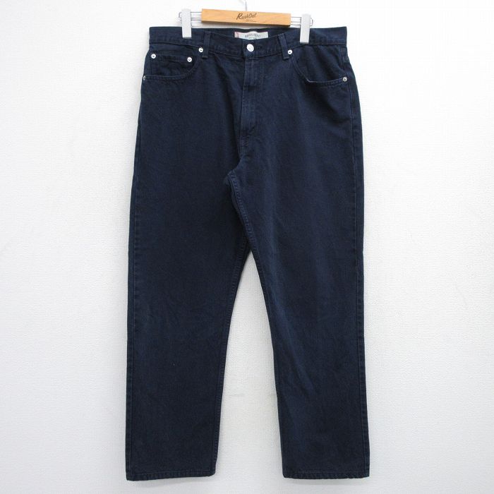 W36★古着 ジーンズ Levis リーバイス 505 メンズ 濃紺 ネイビー 25aug01 中古 ボトムス ジーパン Gパン ロング パンツ